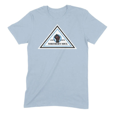 Northern Soul Triangle 45 RPM Men's T-Shirt 3XL / Light Blue