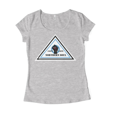Northern Soul Triangle 45 RPM Women's T-Shirt M / Light Grey