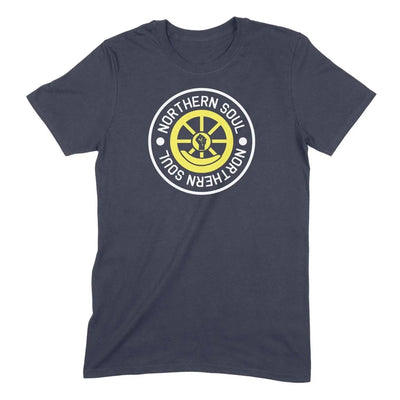 Northern Soul Twisted Wheel Logo Men's T-Shirt S / Navy