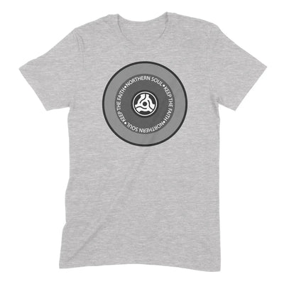 Northern Soul Vinyl Discs Keep the Faith Men's T-Shirt XXL / Light Grey