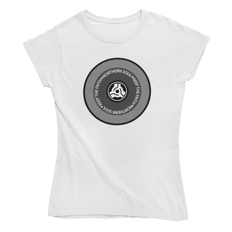 Northern Soul Vinyl Discs Keep the Faith Women’s T-Shirt - S