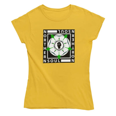 Northern Soul Yorkshire Rose Logo Women’s T-Shirt - XXL /