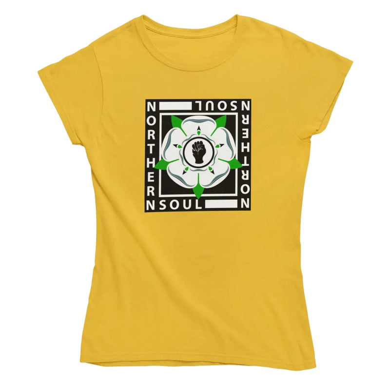 Northern Soul Yorkshire Rose Logo Women’s T-Shirt - XXL /