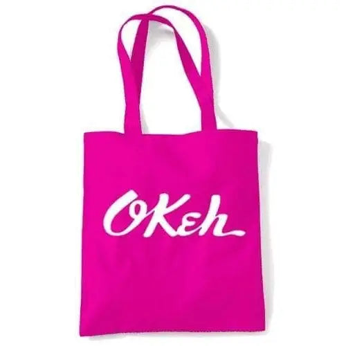Okeh Records Shoulder Bag Dark Pink
