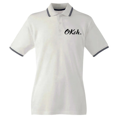 Okeh Records Tipped Polo T-Shirt XXL
