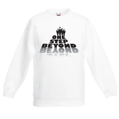One Step Beyond Ska Children's Toddler Kids Sweatshirt Jumper 7-8 / White