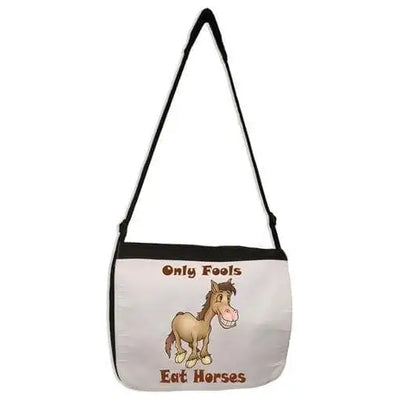 Only Fools Eat Horses Vegetarian Laptop Messenger Bag