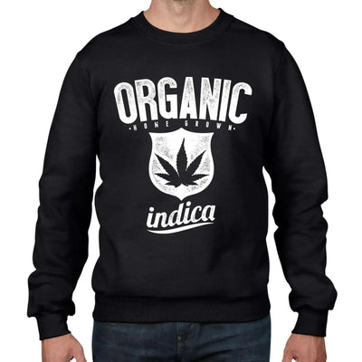Organic Indica Marijuana Men's Sweatshirt Jumper S