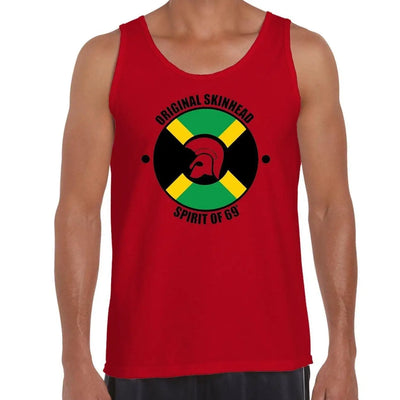 Original Skinhead Spirit Of '69 Men's Tank Vest Top M / Red