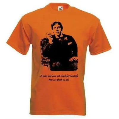 Oscar Wilde Quotation T-Shirt 3XL / Orange