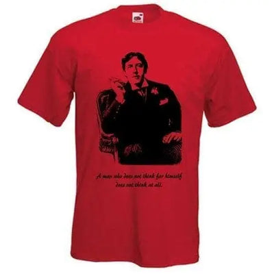 Oscar Wilde Quotation T-Shirt 3XL / Red