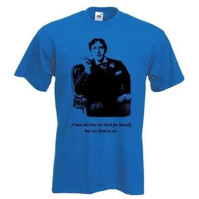 Oscar Wilde Quotation T-Shirt 3XL / Royal Blue