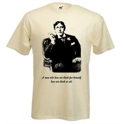 Oscar Wilde Quotation T-Shirt XL / Cream