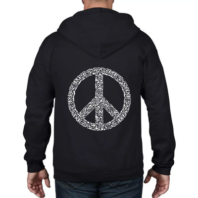 Peace Symbol CND Full Zip Hoodie L / Black