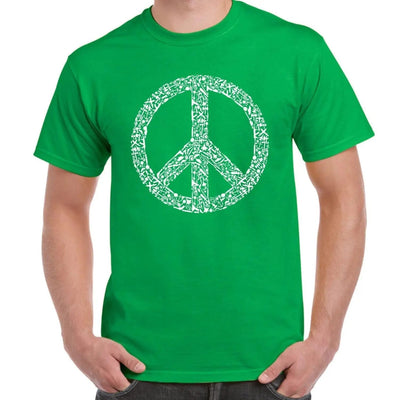 Peace Symbol CND Men's T-Shirt XL / Kelly Green