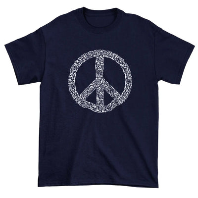 Peace Symbol CND Men's T-Shirt XL / Navy Blue