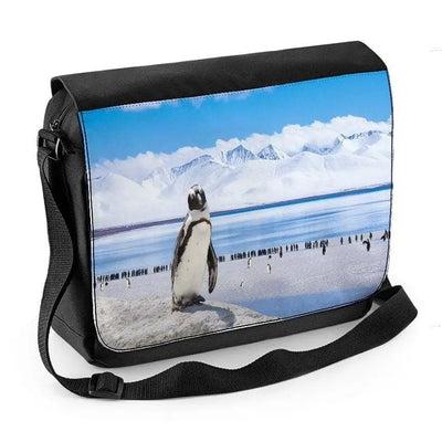 Penguin Antarctic Landscape Laptop Messenger Bag