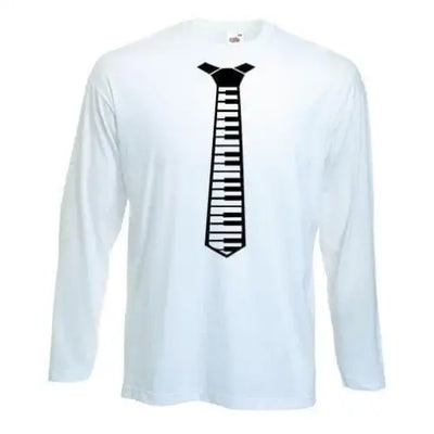 Piano Tie Long Sleeve Fancy Dress T-Shirt