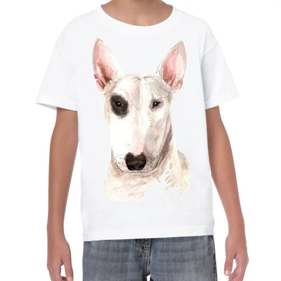 Pitbull Terrier Portrait Cute Dog Lovers Gift Kids T-Shirt