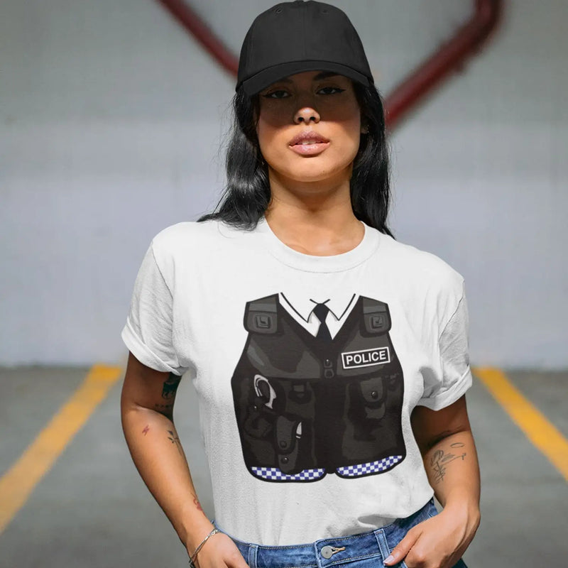 Police Uniform Women’s Fancy Dress T-Shirt - Womens T-Shirt
