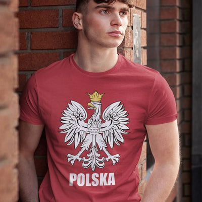 Polish Eagle Polska Flag Mens T-Shirt