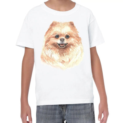 Pomeranian Portrait Cute Dog Lovers Gift Kids T-Shirt
