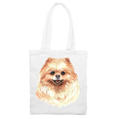 Pomeranian Portrait Cute Dog Lovers Gift Tote Shoulder Shopping Bag