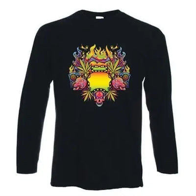 Psychedelic Cannabis Long Sleeve T-Shirt