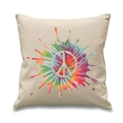 Psychedelic CND Sofa Cushion Cream