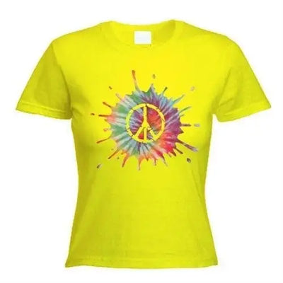 Psychedelic CND Symbol Women's T-Shirt L / Yellow