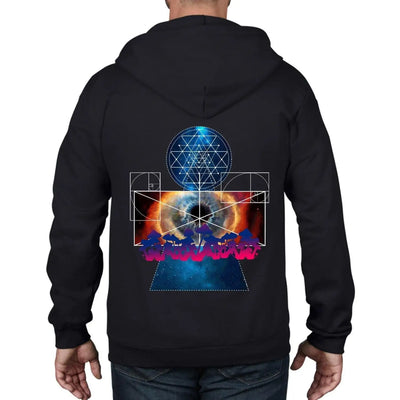 Psychedelic Magic Mushrooms Full Zip Hoodie S