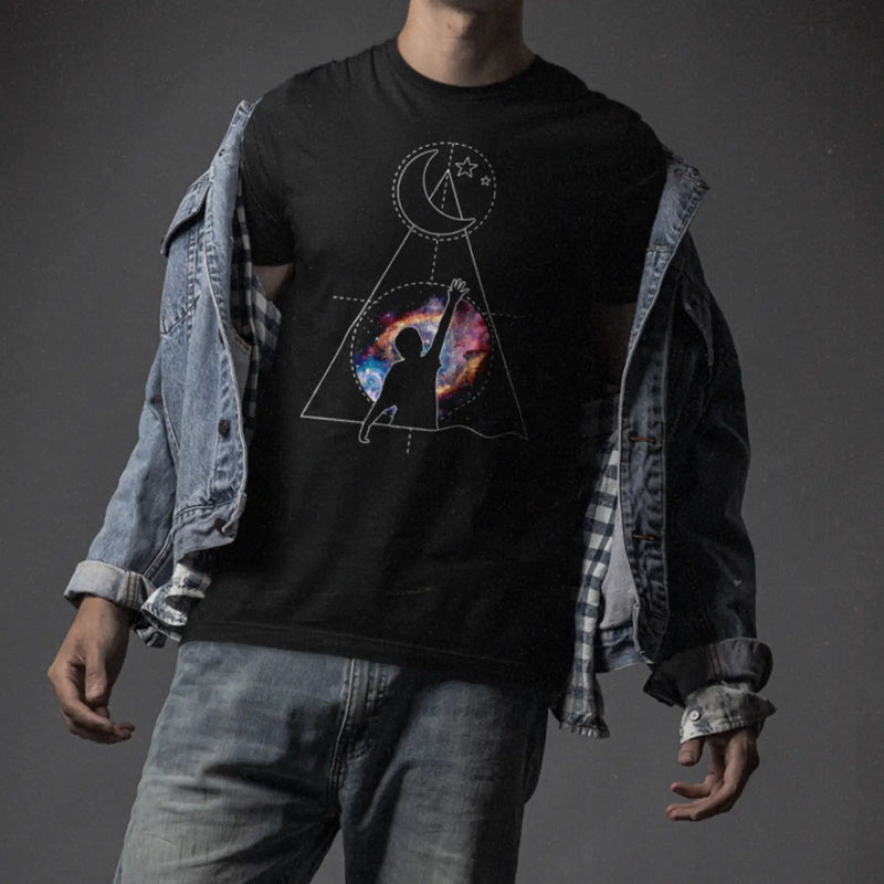 Psychedelic Reach for The Stars DMT Men’s T - Shirt - Mens