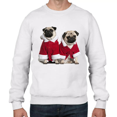 Pug Dog Santa Claus Christmas Men's Jumper \ Sweater XXL
