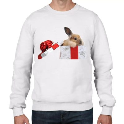 Rabbits In A Box Christmas Men's Jumper \ Sweater L