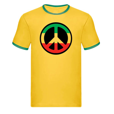 Rasta CND Symbol Baseball T-Shirt - S - Mens T-Shirt