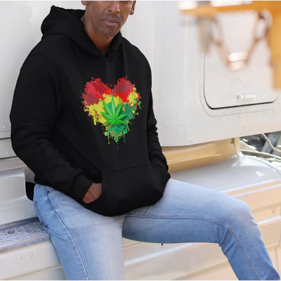 Rasta Heart Hoodie - Hoodie