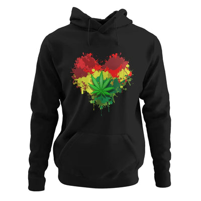 Rasta Heart Hoodie - XL - Hoodie