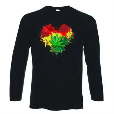 Rasta Heart Long Sleeve T-Shirt