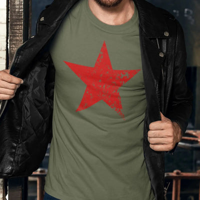 Red Communist Star Cuba Men's T-Shirt