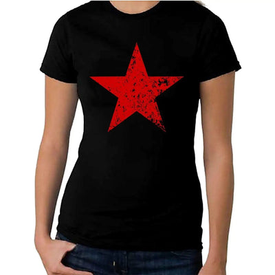 Red Communist Star Cuba Women's T-Shirt S
