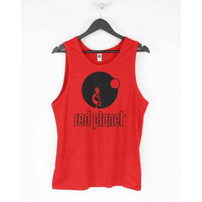 Red Planet Records Vest Top - Detroit Techno Acid House Underground Resistance L / Red