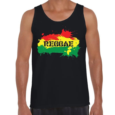 Reggae Splash Men's Tank Vest Top L / Black