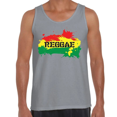 Reggae Splash Men's Tank Vest Top L / Light Grey