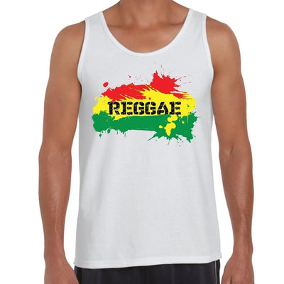 Reggae Splash Men's Tank Vest Top L / White