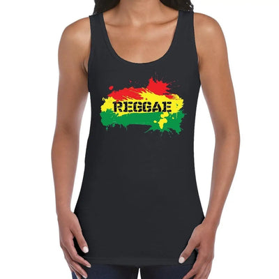 Reggae Splash Women's Tank Vest Top XXL / Black