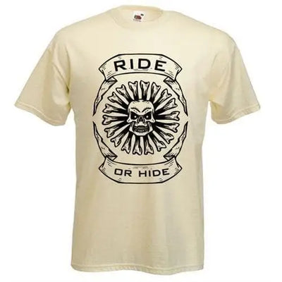 Ride or Hide Mens T-Shirt XXL / Cream