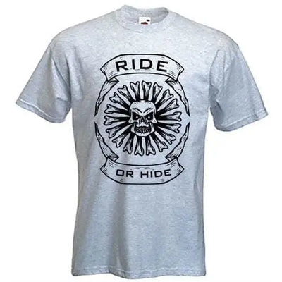 Ride or Hide Mens T-Shirt XXL / Light Grey