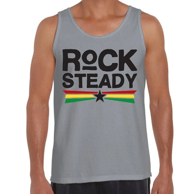Rock Steady Reggae Men's Tank Vest Top M / Light Grey