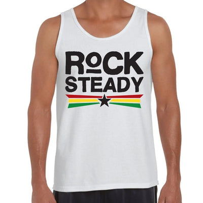 Rock Steady Reggae Men's Tank Vest Top M / White
