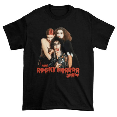 Rocky Horror Show T Shirt - Frank N Furter Magenta & Columbia M